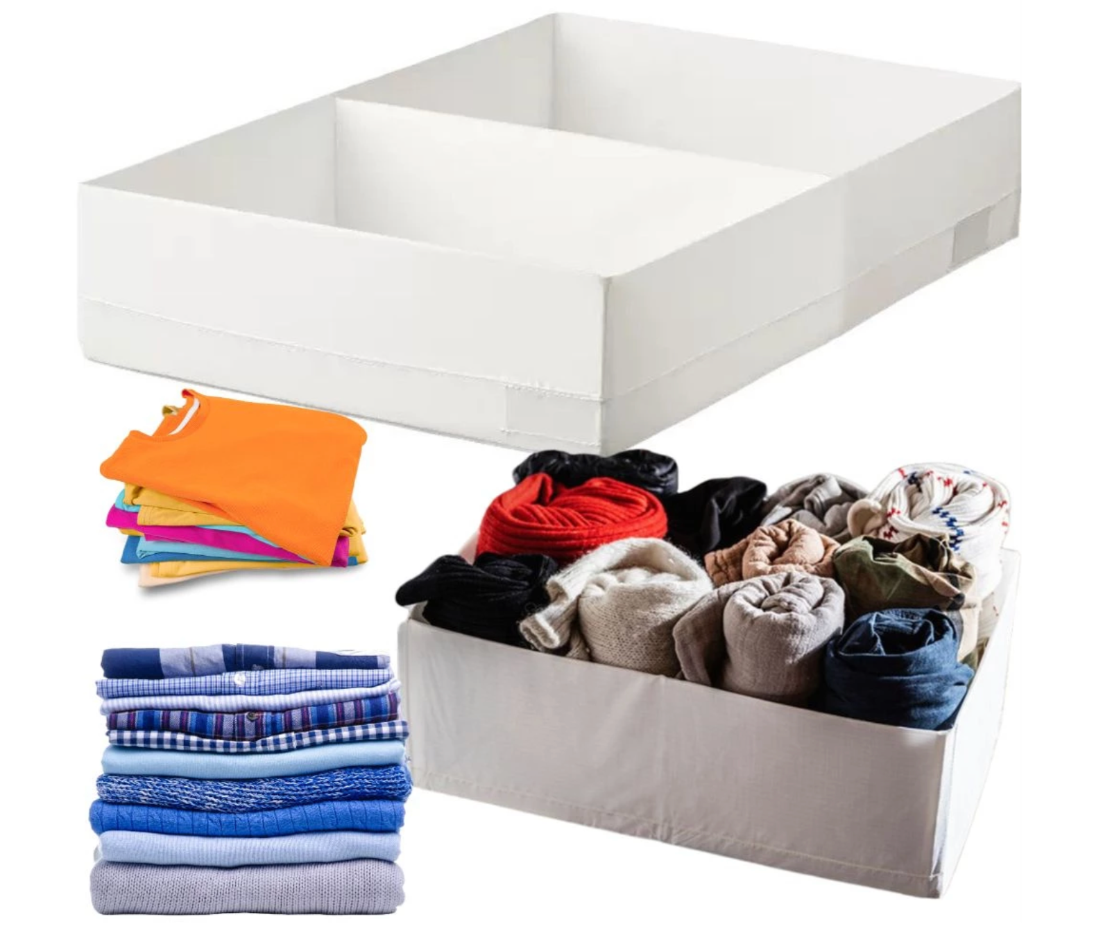 Organizer kast 2 vakken Wit